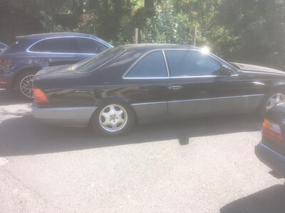 Mercedes S500 coupè 1995, Black/Black leather