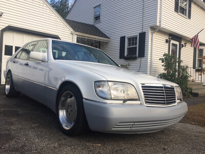 Mercedes 300SD white/grey leather  1992