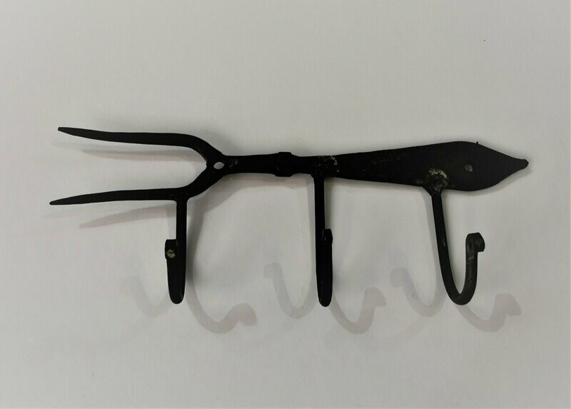 Wandhalter Gabel, schwarz,ca.H7cm L22cm Hakentiefe 2,5cm, Metall, 3 Modelle Wandhalter Gabel, schwarz,ca.H7cm L22cm Hakentiefe 2,5cm, Metall, 3 Modelle