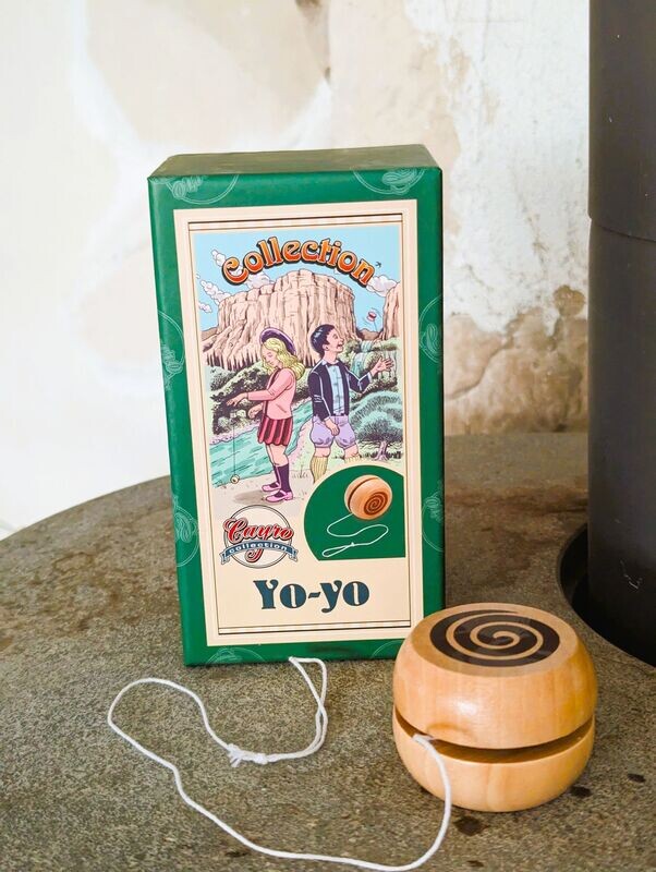 Holzspielzeug JoJo, Holz, in nostalgisch gestalteter Verpackungsbox H7cm B8cm L15cm Holzspielzeug JoJo, Holz, in nostalgisch gestalteter Verpackungsbox H7cm B8cm L15cm