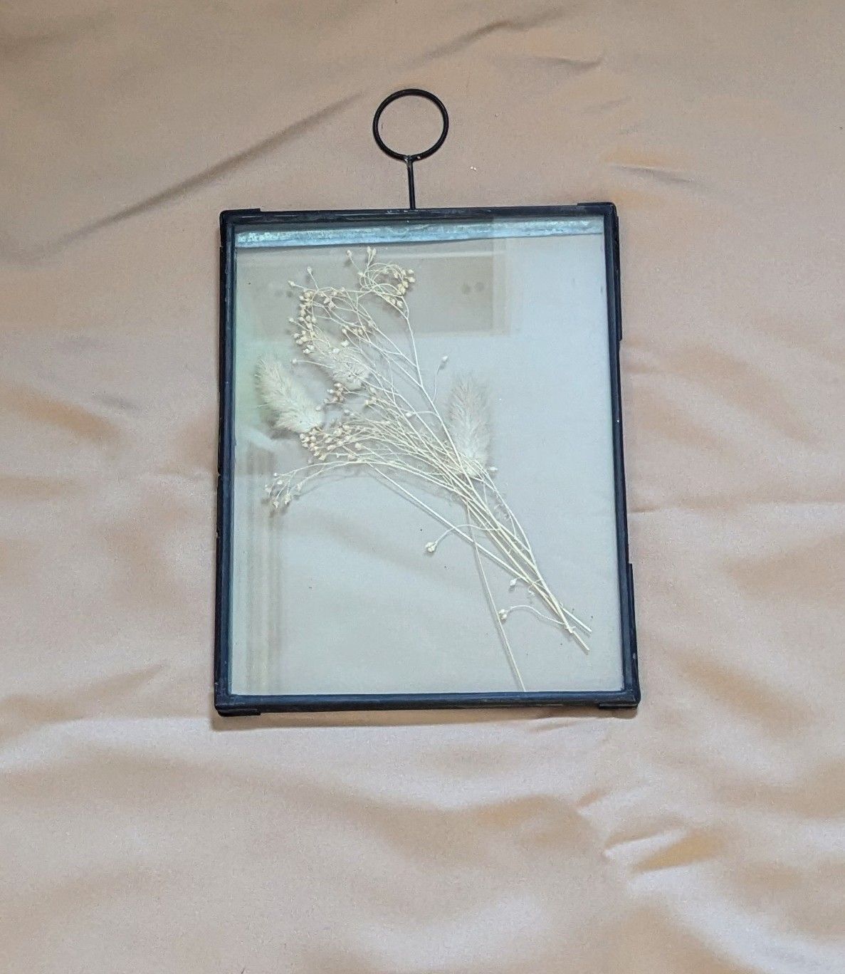 Bilderrahmen zum Hängen, Metall schwarz used Optik; befüllbar; H24cm B19cm;