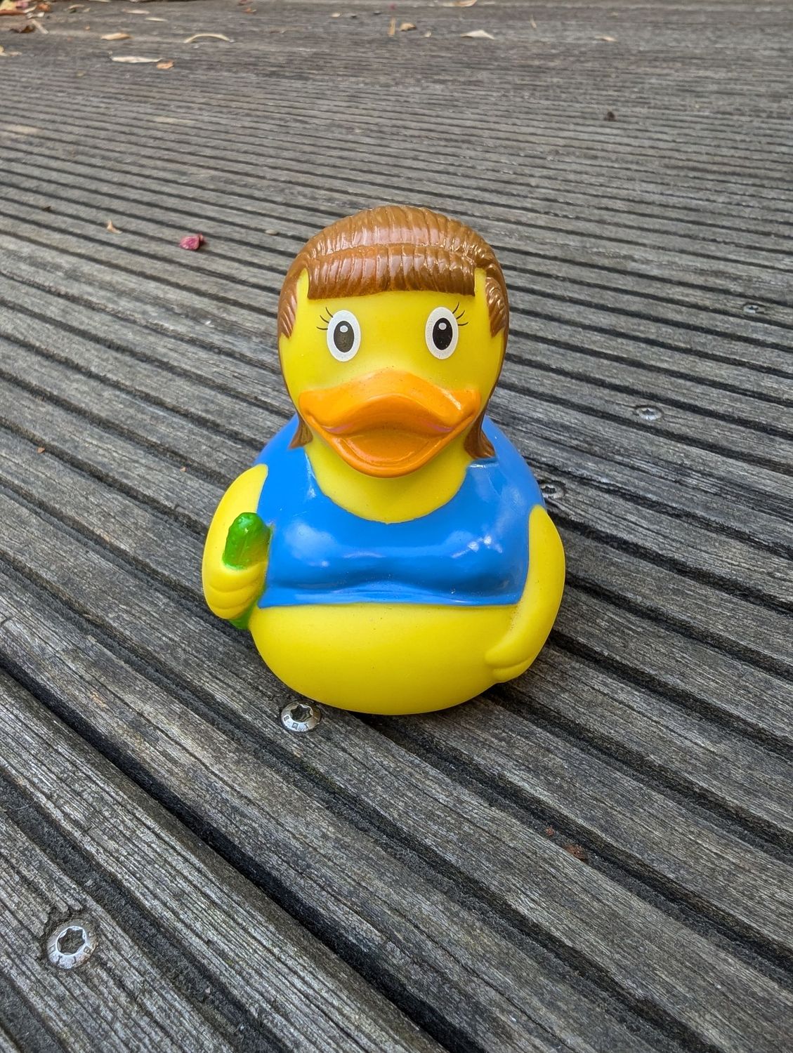 Quietschente "So Schwanger"; H8cm L9cm B7,5cm