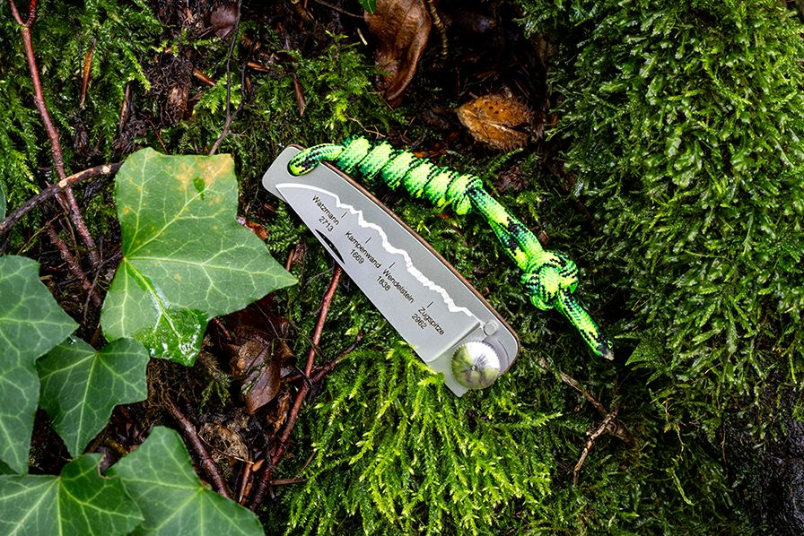 Klappmesser KISS mit Paracord Gecko geknüpft - Best of Bayern