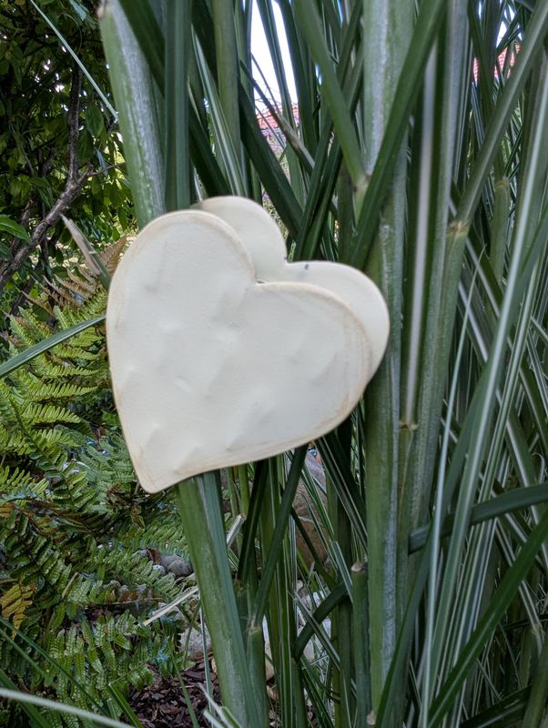 Clip Herz 3er Set Metall, cremefarben; H 6-7,5cm B 5,5-7,5cm Clip Herz 3er Set Metall, cremefarben; H 6-7,5cm B 5,5-7,5cm