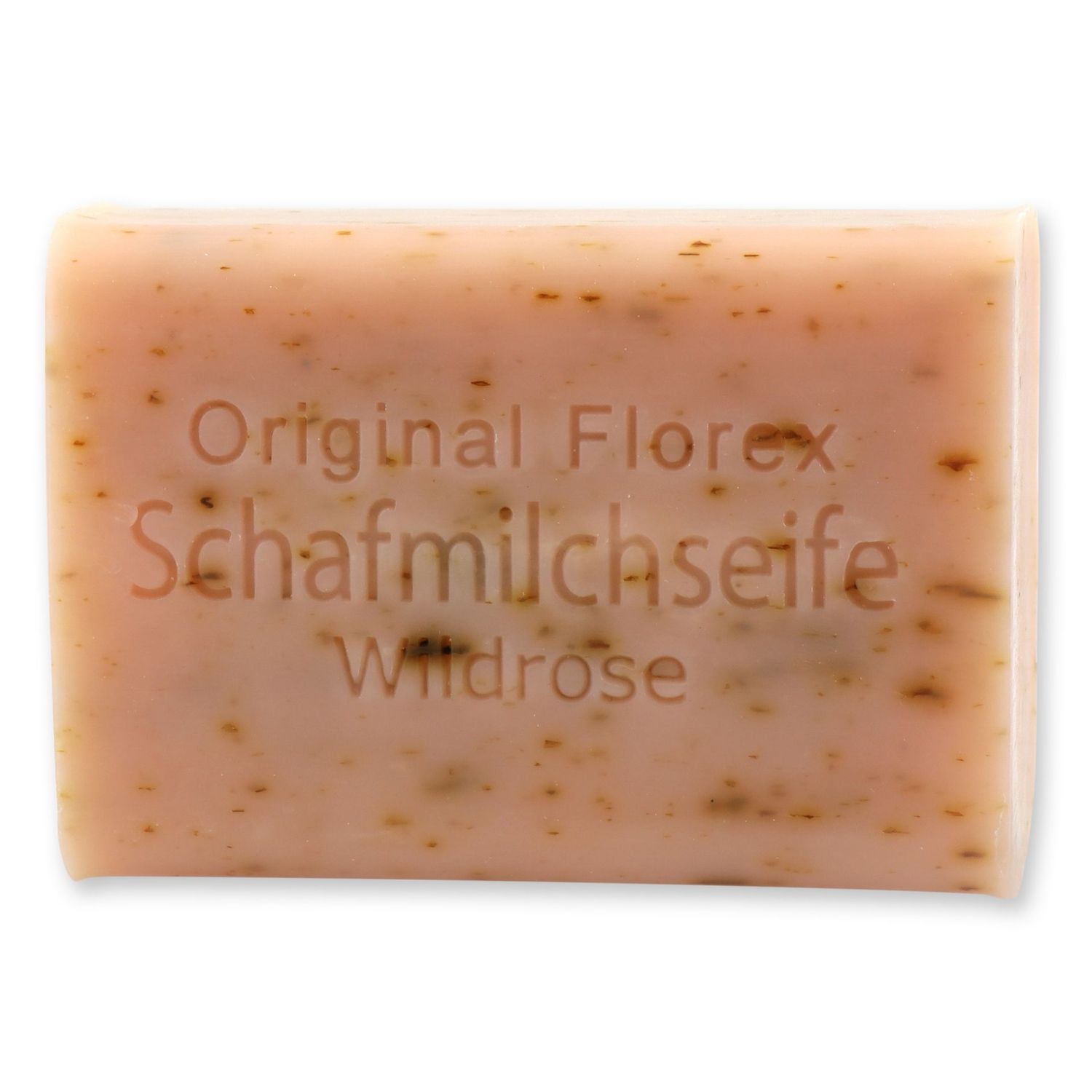 Schafmilchseife Wildrose mit Blüten 100g