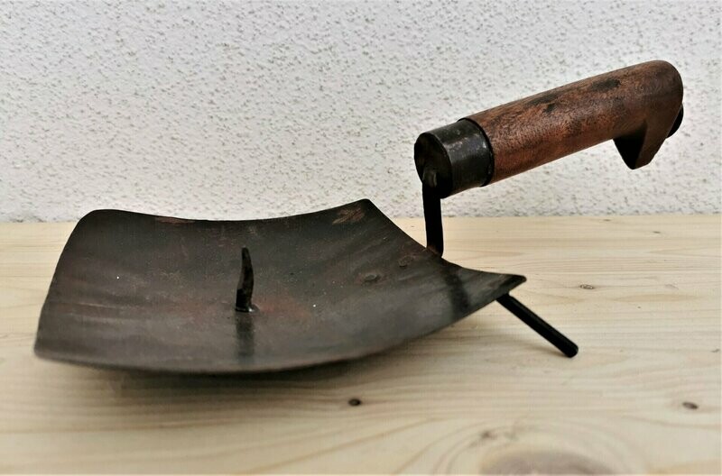 Kerzenhalter Schaufel, Teller B18cm L16cm Metall, Griff ca. L16cm Metall Kerzenhalter Schaufel, Teller B18cm L16cm Metall, Griff ca. L16cm Metall