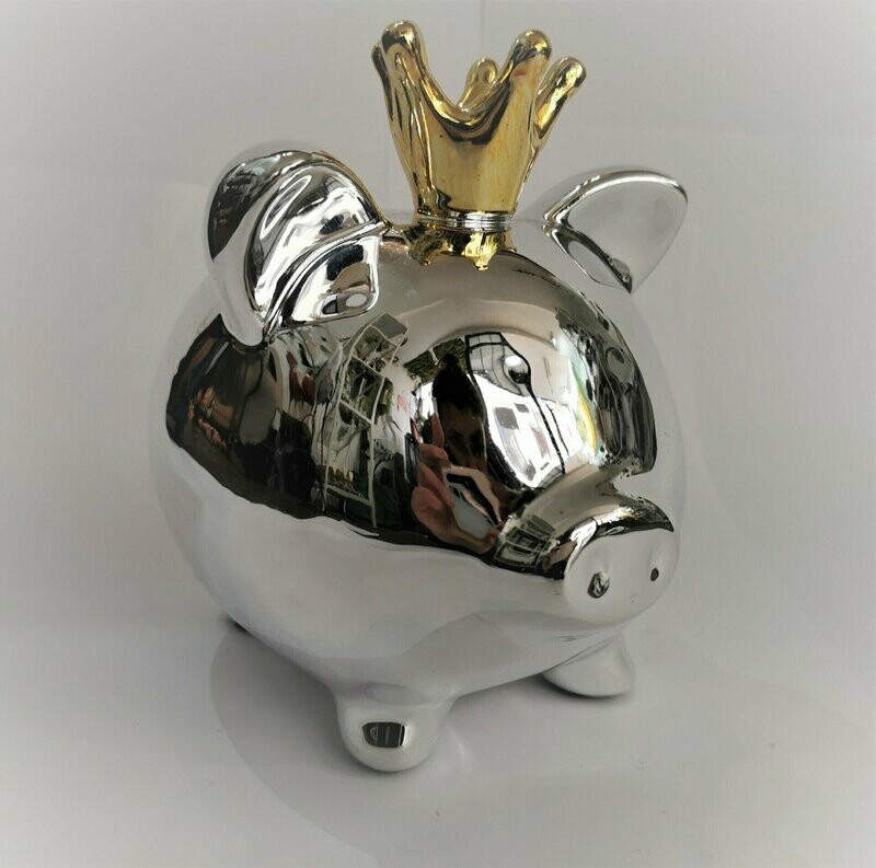 Sparschwein Prinzipessa, ca.H18cm B14cm L19cm, Keramik Sparschwein Prinzipessa, ca.H18cm B14cm L19cm, Keramik