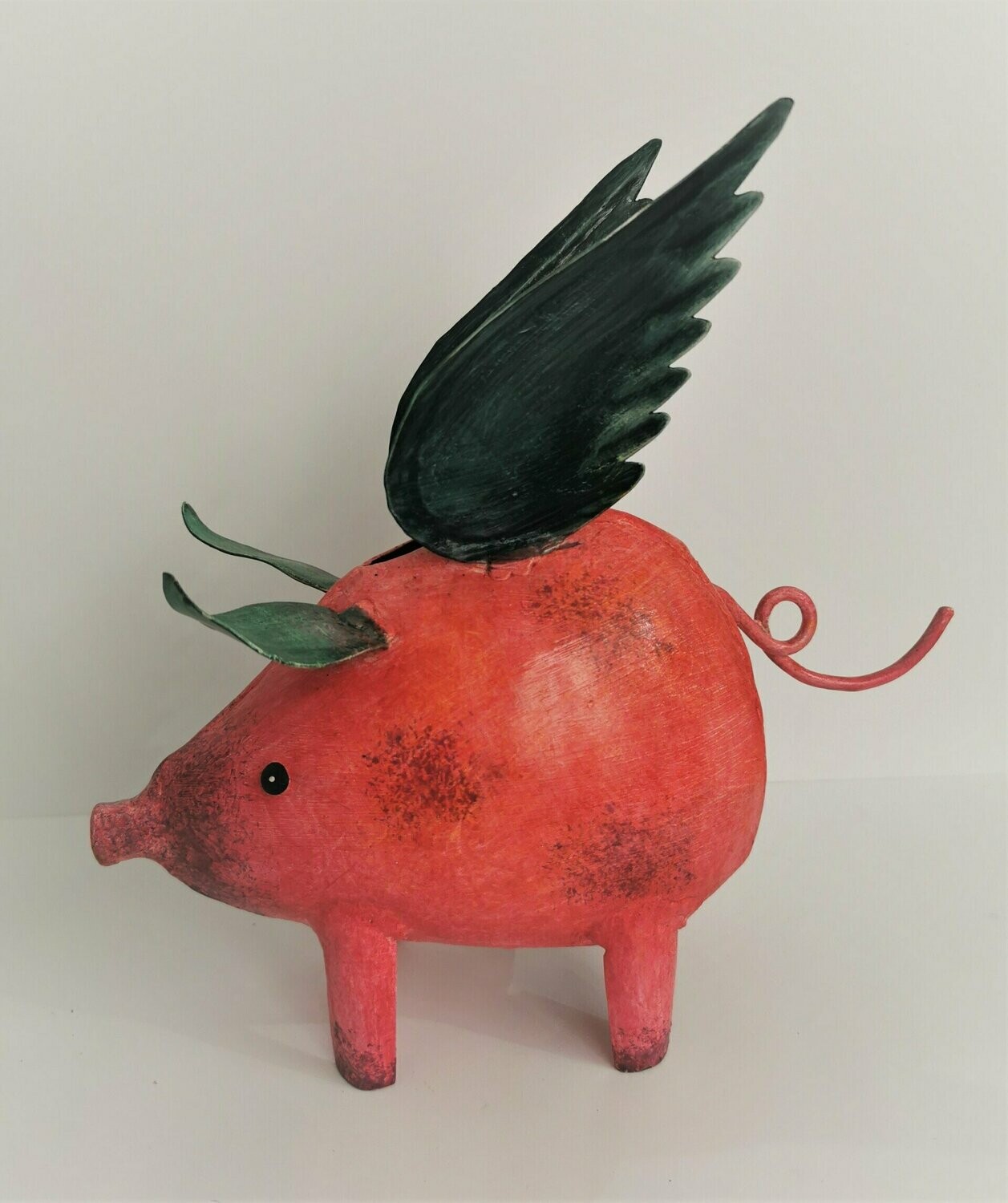 Sparschwein Pegasus, ca. H25cm B8,5cm L25cm, Metall