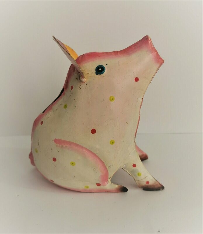 Sparschwein Pointy, ca. H15cm B7,5cm L14cm, Metall Sparschwein Pointy, ca. H15cm B7,5cm L14cm, Metall