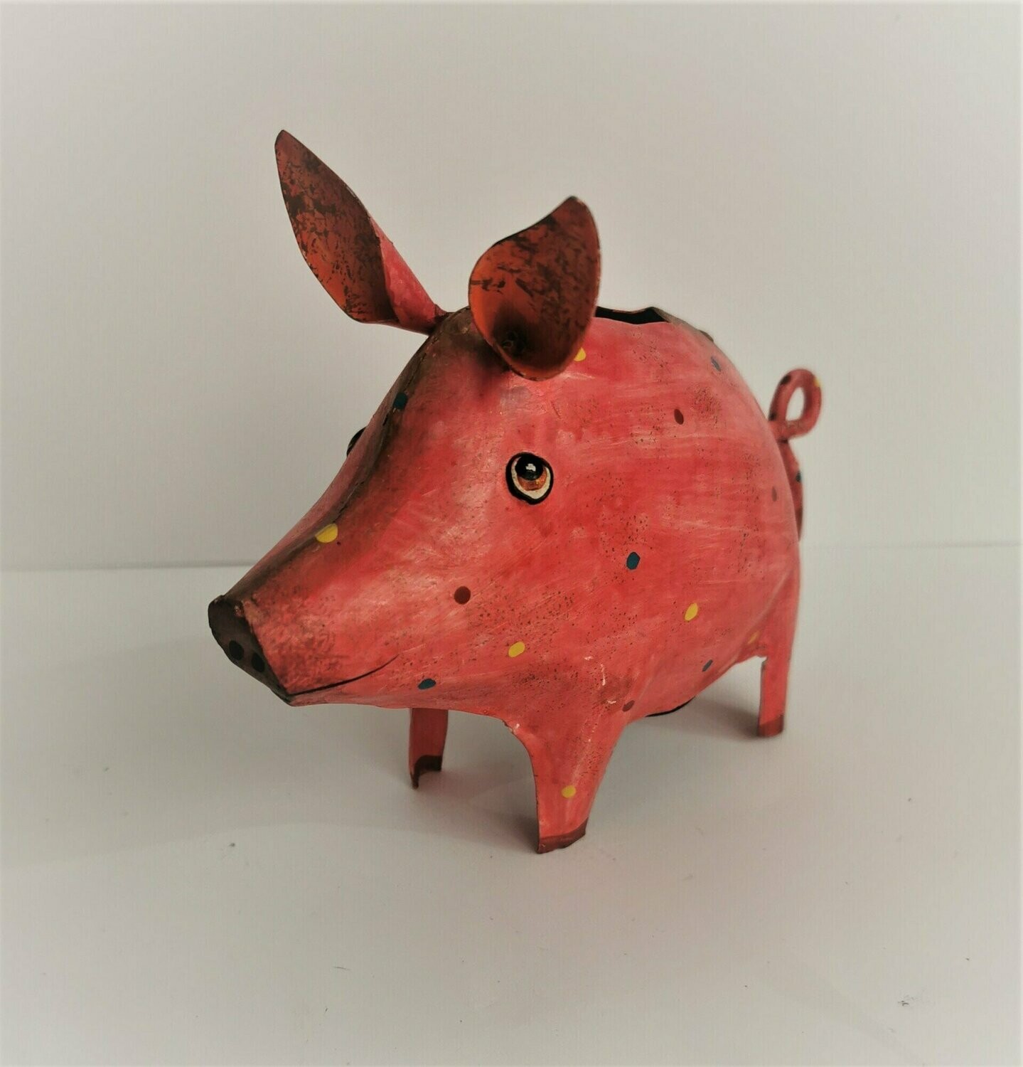 Sparschwein Mini, H13cm B6cm L17cm, Metall