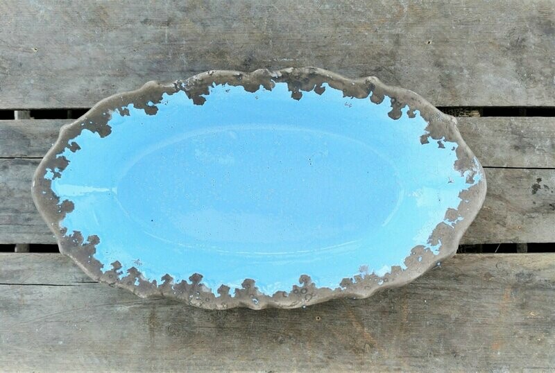 Schale, H5,5cm B14,5 L27,5cm, Keramik baby-blau Schale, H5,5cm B14,5 L27,5cm, Keramik baby-blau