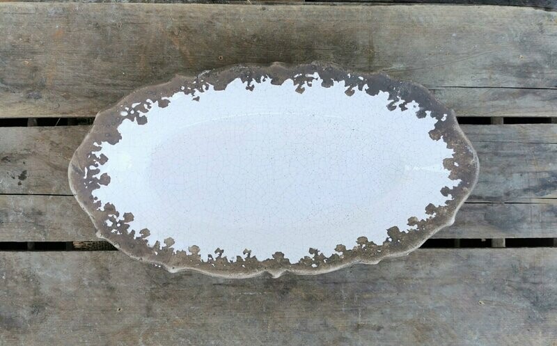 Schale, H5,5cm B14,5cm L27,5cm, Keramik weiß Schale, H5,5cm B14,5cm L27,5cm, Keramik weiß