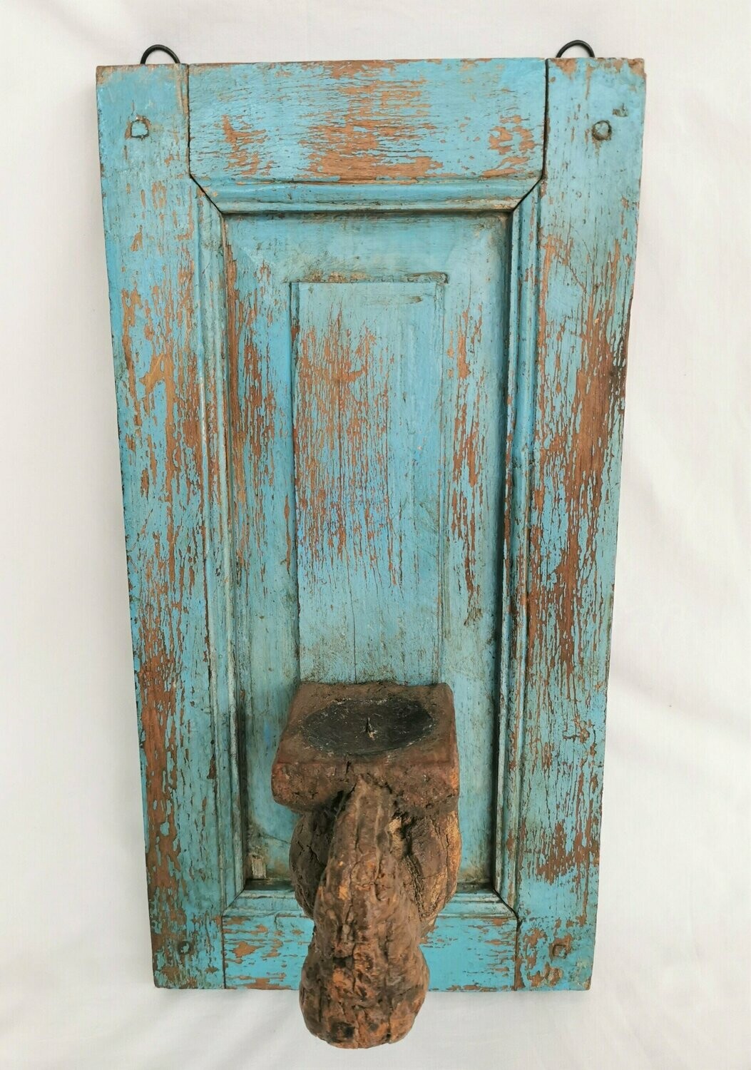 Holzkerzenhalter für Wand, H50cm B25cm T20cm