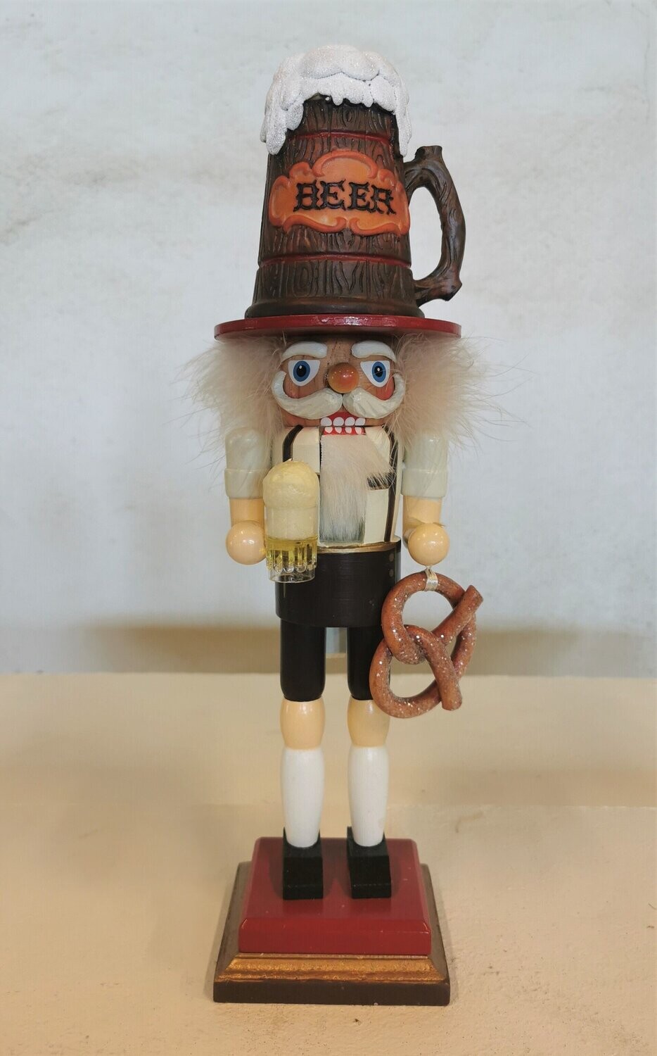 Nussknacker Sepp, H43cm B11cm, Holz bemalt