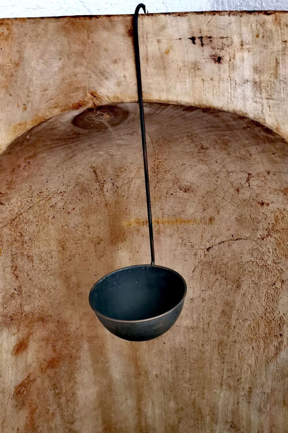 Pflanzkelle/ Vogeltränke; Metall; leicht kupferbraun beschichtet; L41,5cm Behältertiefe 8cm; Pflanzkelle/ Vogeltränke; Metall; leicht kupferbraun beschichtet; L41,5cm Behältertiefe 8cm;