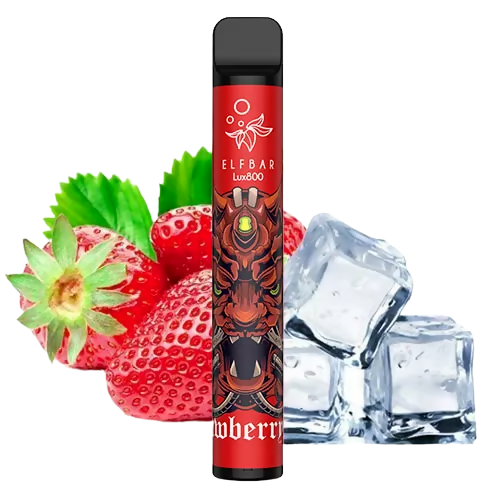 Elf Bar 800 LUX Strawberry Ice Disposable Pod Device