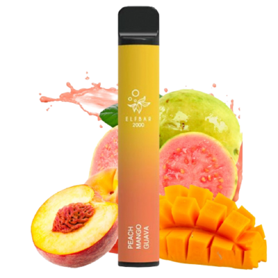 Elf Bar 2000 Peach Mango Guava Disposable Pod Device