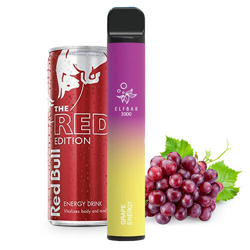Elf Bar 2000 Grape Energy Disposable Pod Device