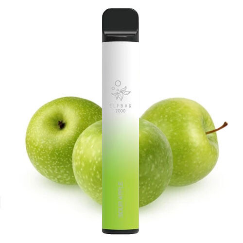 Elf Bar 2000 Sour Apple Disposable Pod Device
