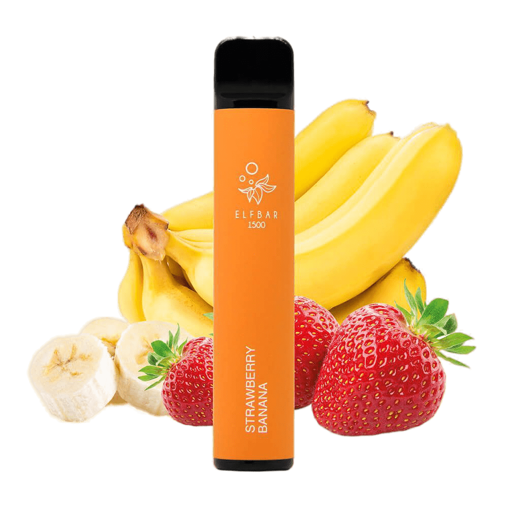 Elf Bar 1500 Strawberry Banana Disposable Pod Device