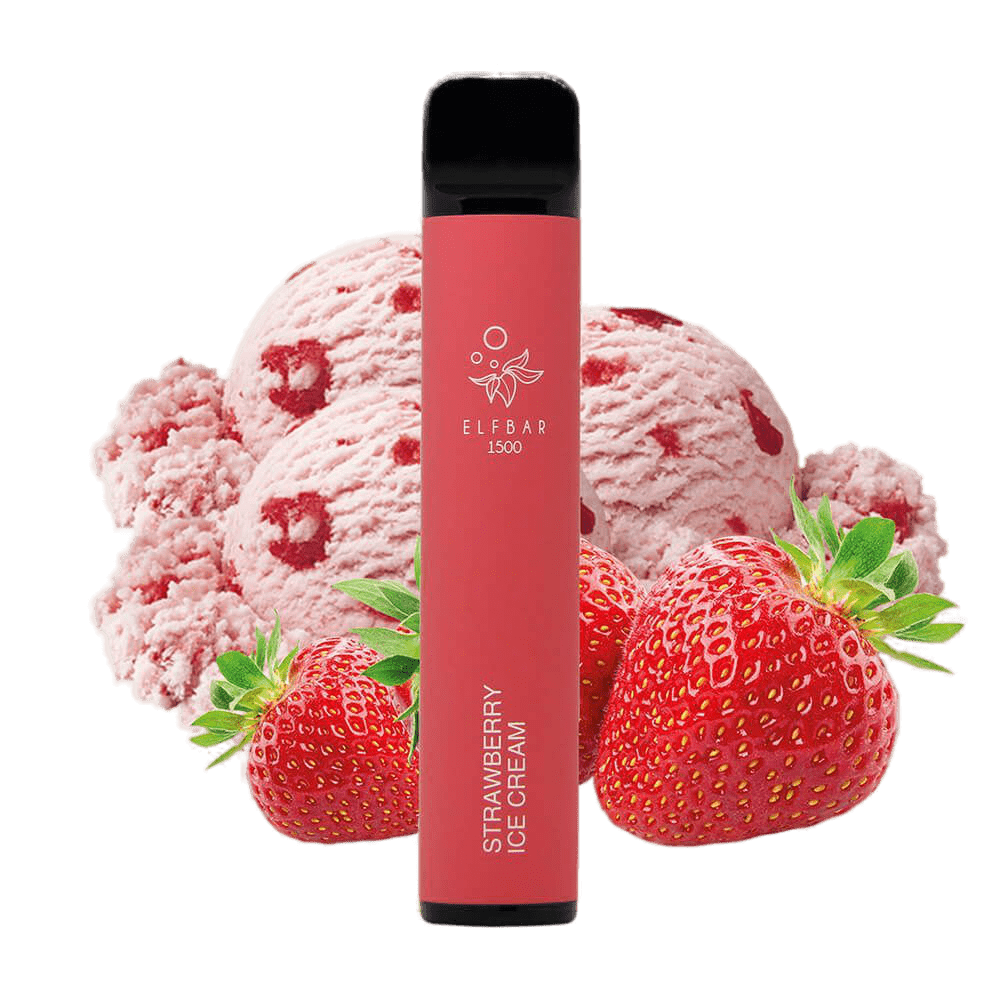Elf Bar 1500 Strawberry Ice Cream Disposable Pod Device