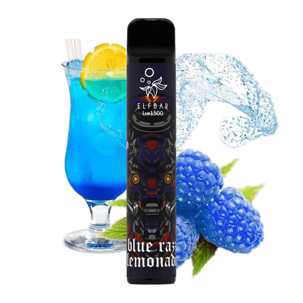 Elf Bar 1500 LUX Blue Razz Lemonade Disposable Pod Device
