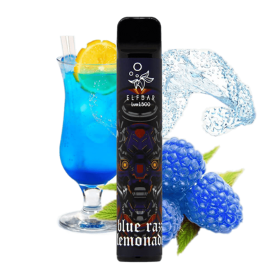 Elf Bar 1500 LUX Blue Razz Lemonade Disposable Pod Device