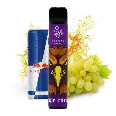 Elf Bar 1500 LUX Red Bull Grapes Disposable Pod Device