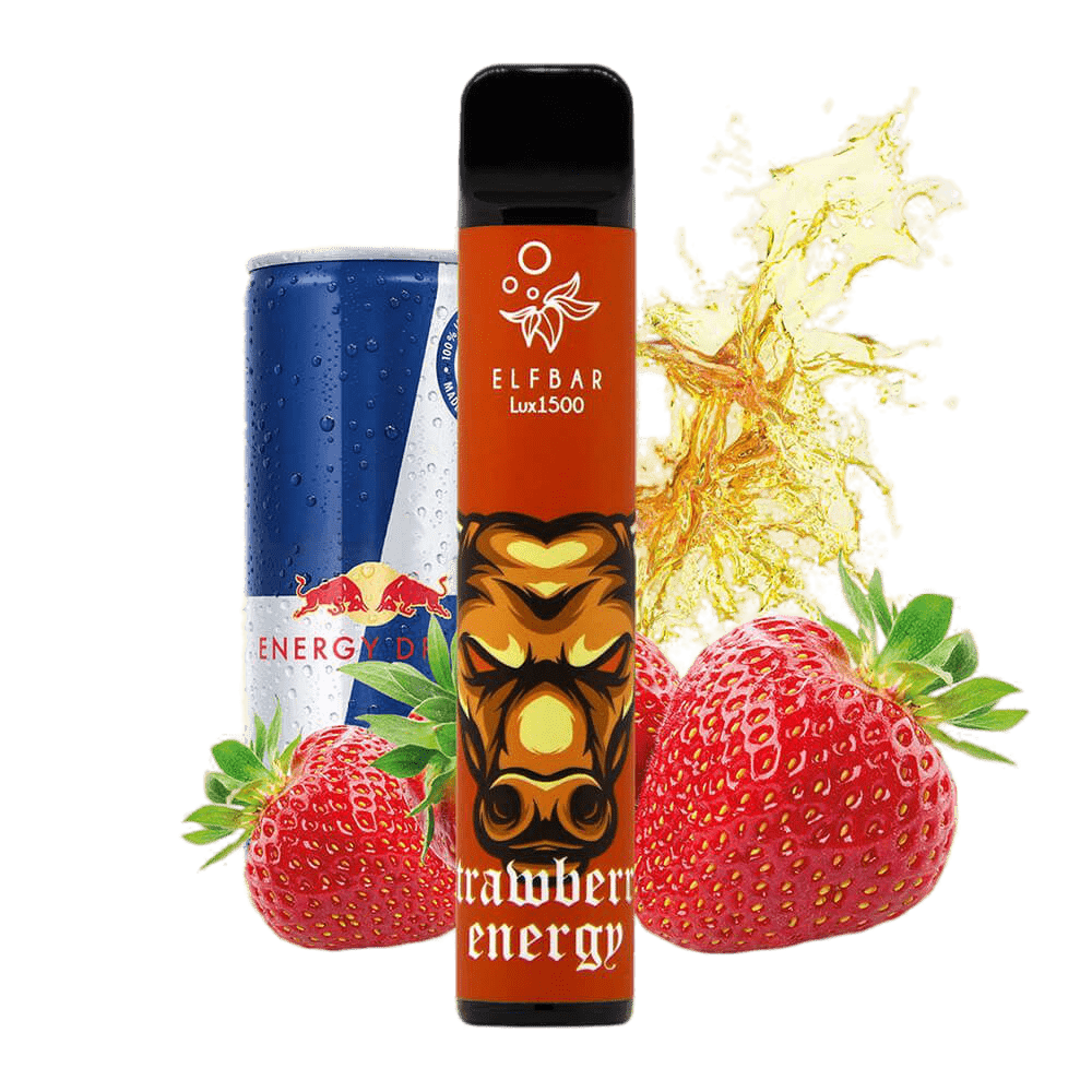 Elf Bar 1500 LUX Red Bull Strawberry Disposable Pod Device