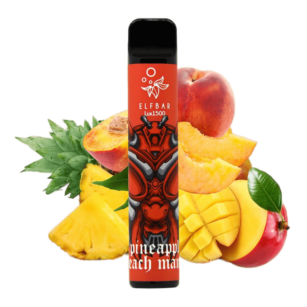 Elf Bar 1500 LUX Pineapple Peach Mango Disposable Pod Device