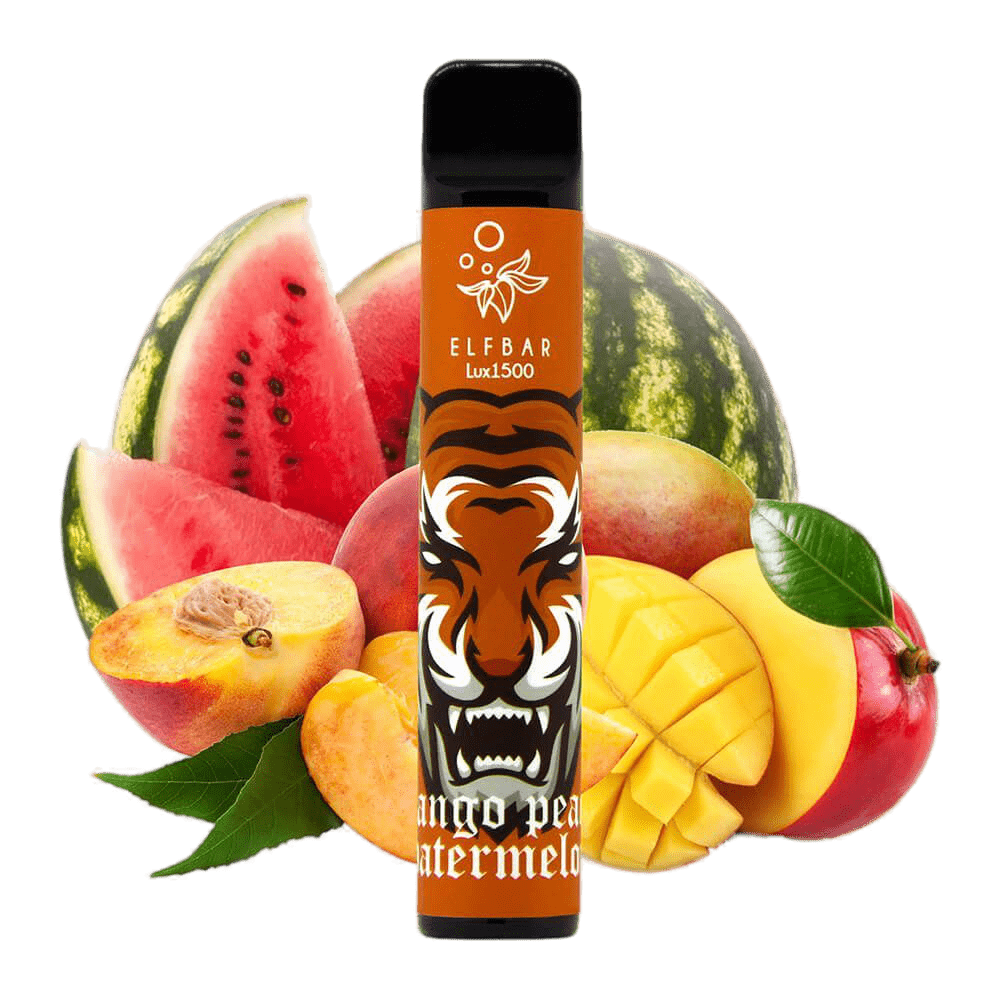 Elf Bar 1500 LUX Mango Peach Watermelon Disposable Pod Device