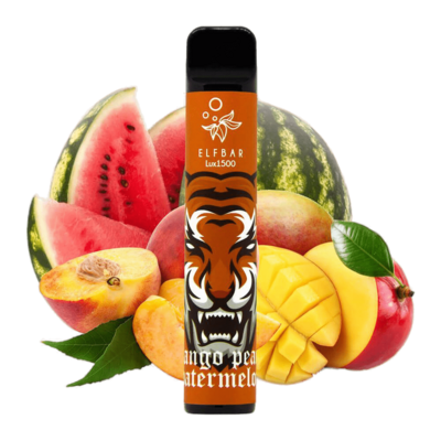 Elf Bar 1500 LUX Mango Peach Watermelon Disposable Pod Device
