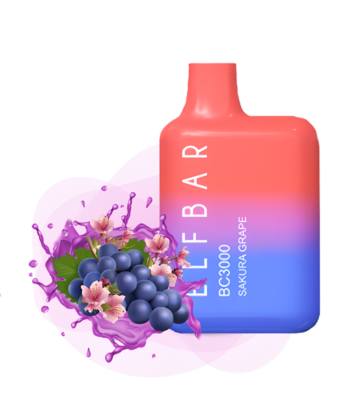 Elf Bar BC3000 Sakura Grape Disposable Pod Device