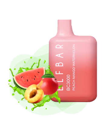 Elf Bar BC3000 Peach Mango Watermelon Disposable Pod Device