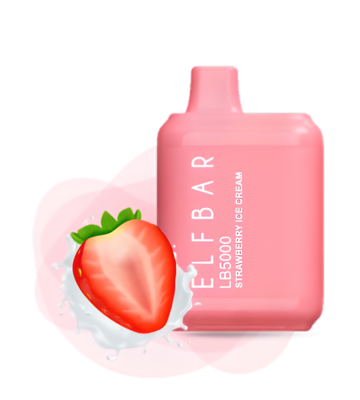 Elf Bar LB5000 Strawberry Ice Cream Disposable Pod Device