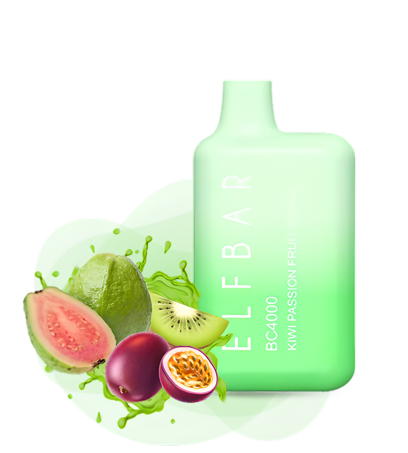 Elf Bar BC4000 Kiwi Passion Fruit Guava Disposable Pod Device