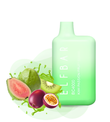 Elf Bar BC4000 Kiwi Passion Fruit Guava Disposable Pod Device