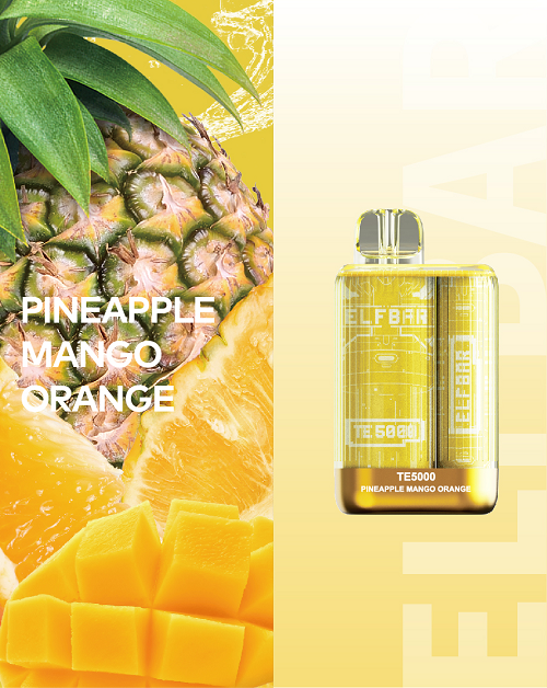 Elf Bar TE5000 Pineapple Mango Orange Disposable Pod Device