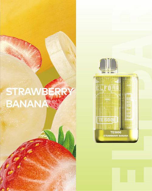 Elf Bar TE5000 Strawberry Banana Disposable Pod Device