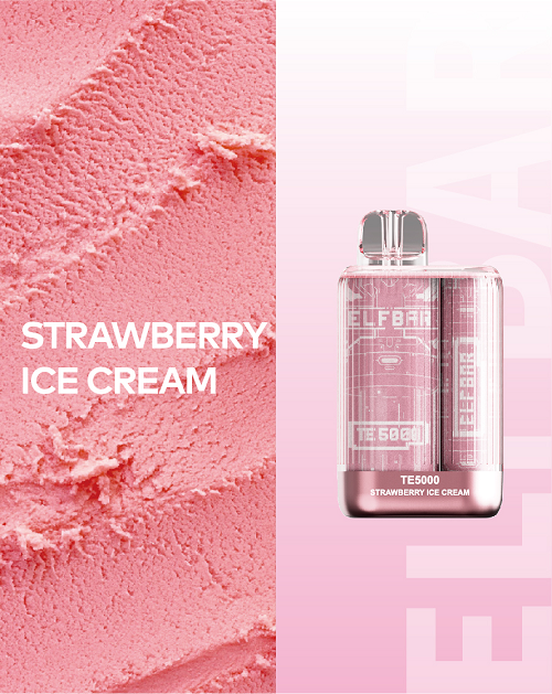 Elf Bar TE5000 Strawberry Ice Cream Disposable Pod Device