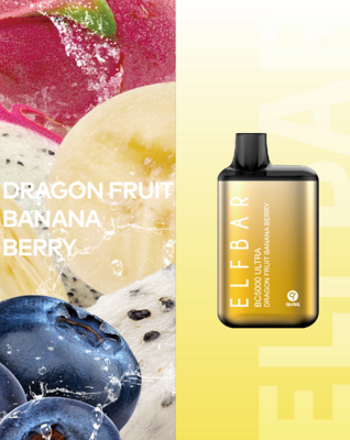 Elf Bar BC5000 Ultra Dragon Fruit Banana Berry Disposable Pod Device