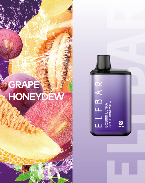 Elf Bar BC5000 Ultra Grape Honeydew Disposable Pod Device