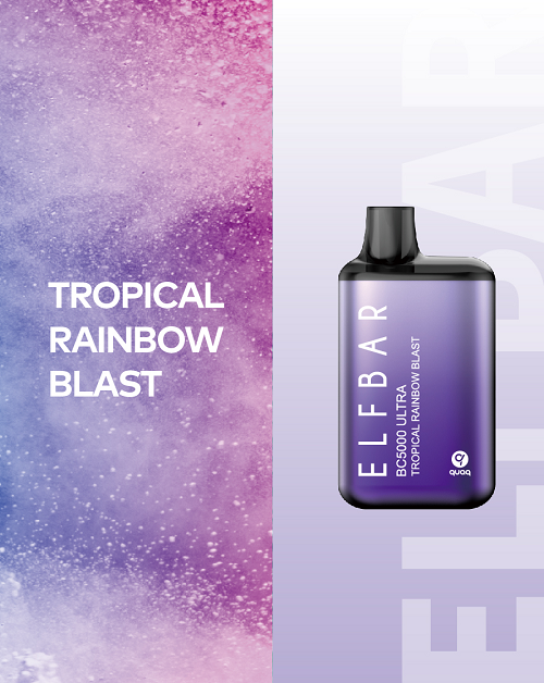 Elf Bar BC5000 Ultra Tropical Rainbow Blast Disposable Pod Device