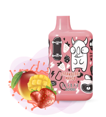 Elf Bar BC4000 LE Strawberry Mango Disposable Pod Device