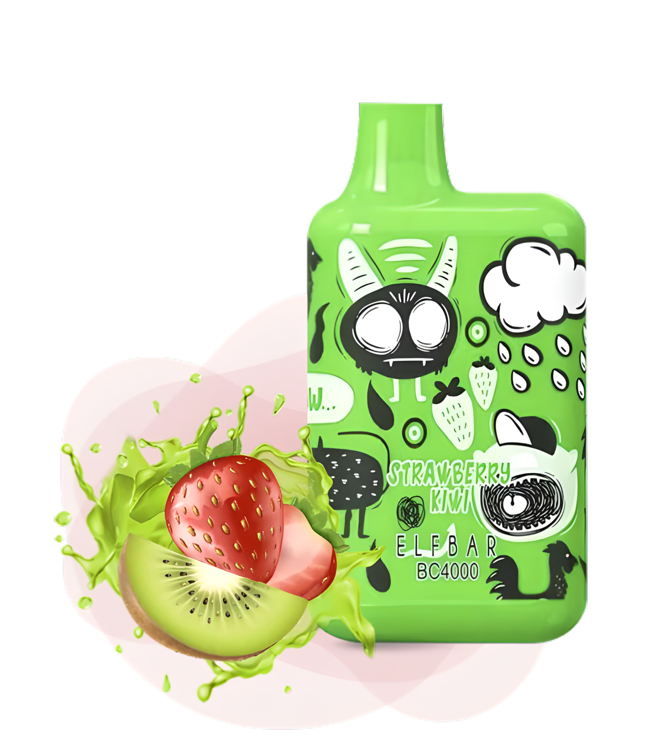 Elf Bar BC4000 LE Strawberry Kiwi Disposable Pod Device