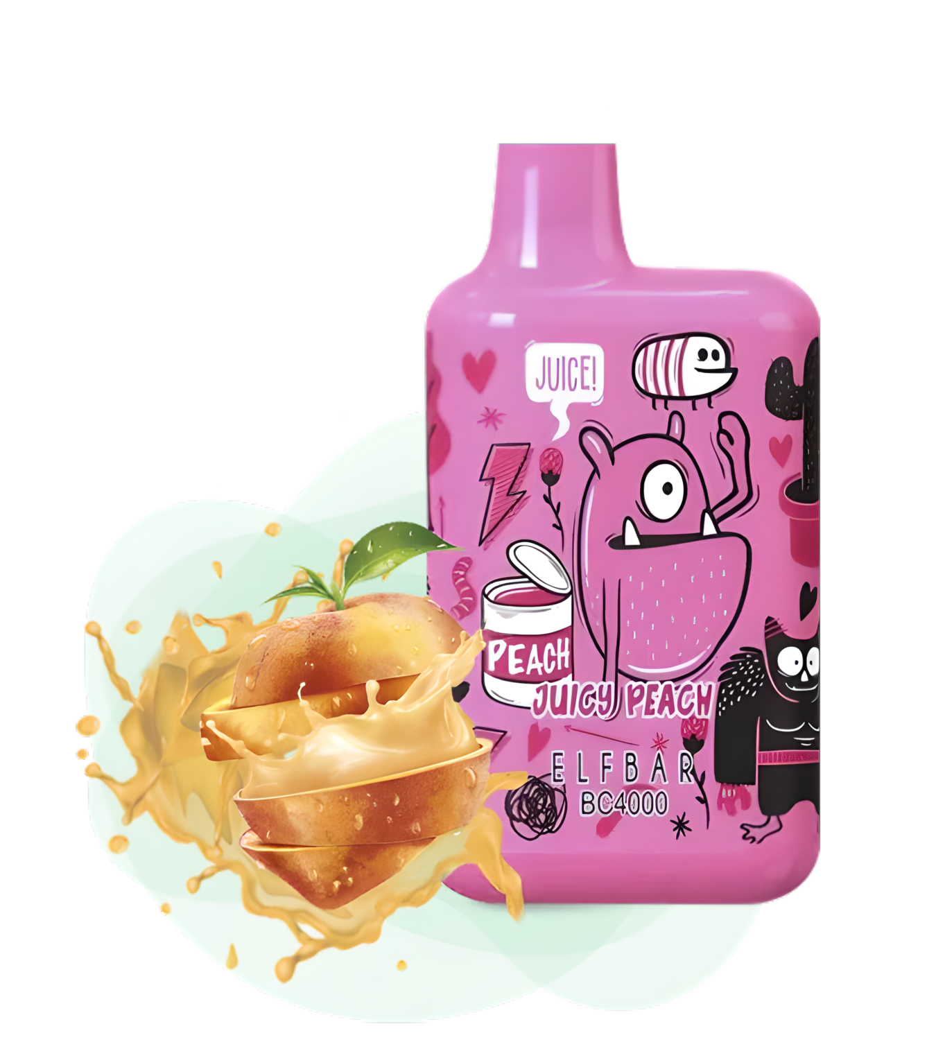 Elf Bar BC4000 LE Juicy Peach Disposable Pod Device