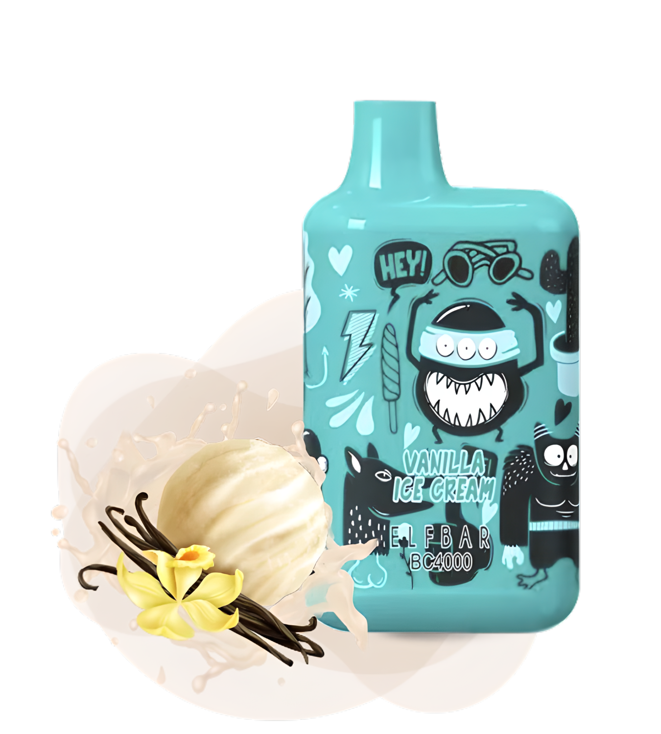 Elf Bar BC4000 LE Vanilla Ice Cream Disposable Pod Device