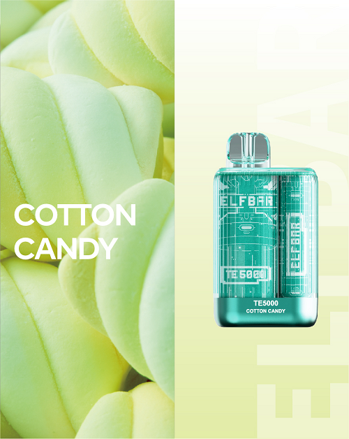 Elf Bar TE5000 Cotton Candy Disposable Pod Device