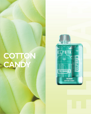 Elf Bar TE5000 Cotton Candy Disposable Pod Device