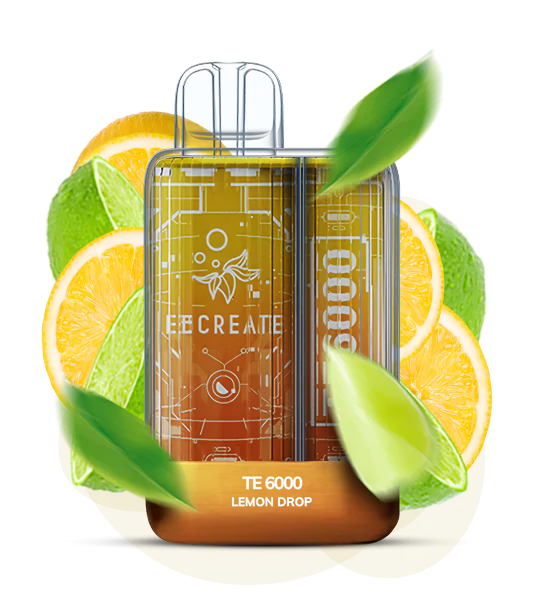 Elf Bar TE6000 Lemon Drop Disposable Pod Device